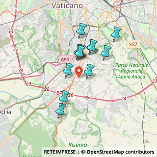 Mappa Via Bontempelli Massimo, 00144 Roma RM, Italia (3.07308)