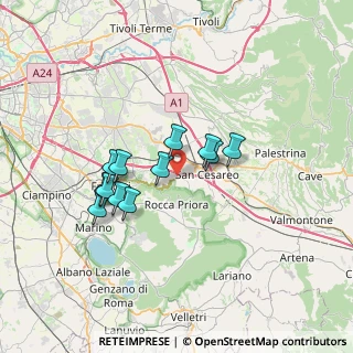 Mappa Via del Progresso, 00030 San Cesareo RM, Italia (5.95917)