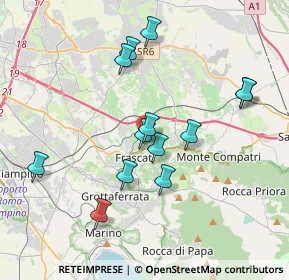 Mappa Via dei Laterensi, 00044 Frascati RM, Italia (3.76538)