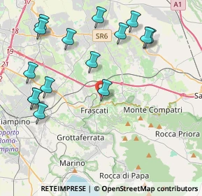 Mappa Via dei Laterensi, 00044 Frascati RM, Italia (5.07267)