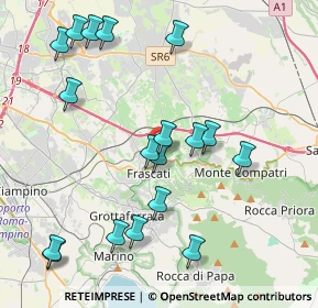 Mappa Via dei Laterensi, 00044 Frascati RM, Italia (4.72667)