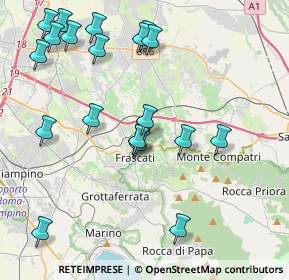 Mappa Via dei Laterensi, 00044 Frascati RM, Italia (4.8655)