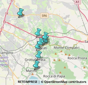 Mappa Via dei Laterensi, 00044 Frascati RM, Italia (3.10909)