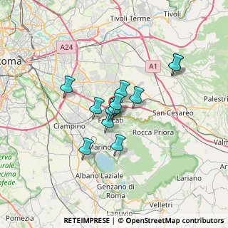 Mappa Via Coccei, 00044 Frascati RM, Italia (5.09917)