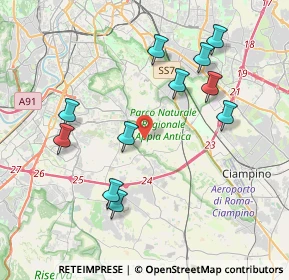 Mappa Via Mario Taparelli, 00178 Roma RM, Italia (4.26909)