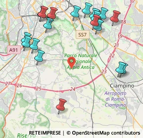 Mappa Via Mario Taparelli, 00178 Roma RM, Italia (5.635)