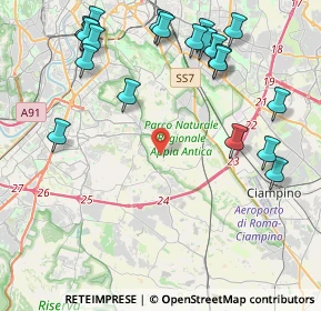Mappa Via Mario Taparelli, 00178 Roma RM, Italia (5.4765)