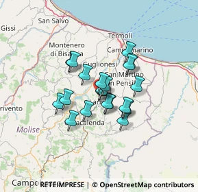 Mappa Contrada Acquara, 86035 Larino CB, Italia (9.4185)