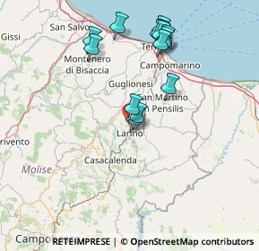 Mappa Contrada Acquara, 86035 Larino CB, Italia (15.60357)