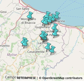 Mappa Contrada Acquara, 86035 Larino CB, Italia (11.4425)