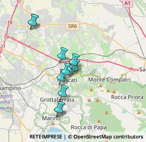 Mappa Via Frascati Colonna, 00044 Roma RM, Italia (3.15636)