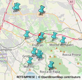 Mappa Via Frascati Colonna, 00044 Roma RM, Italia (4.44667)