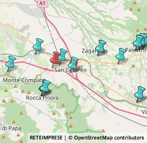 Mappa Viale del Lavoro, 00030 San Cesareo RM, Italia (5.15824)