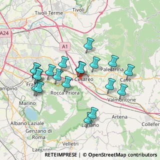 Mappa Viale del Lavoro, 00030 San Cesareo RM, Italia (7.6695)