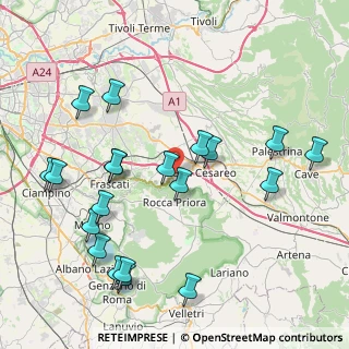 Mappa Via Prusst, 00030 San Cesareo RM, Italia (9.7885)