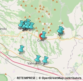 Mappa Via Camillo Benso di Cavour, 00033 Cave RM, Italia (3.83)