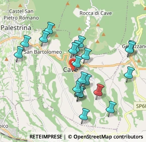 Mappa Via Camillo Benso di Cavour, 00033 Cave RM, Italia (1.967)