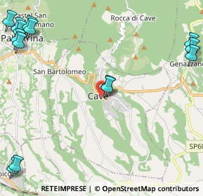 Mappa Via Camillo Benso di Cavour, 00033 Cave RM, Italia (3.59143)