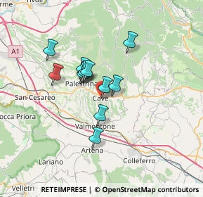 Mappa Via Camillo Benso di Cavour, 00033 Cave RM, Italia (5.22917)