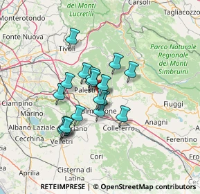 Mappa Via Camillo Benso di Cavour, 00033 Cave RM, Italia (10.57947)