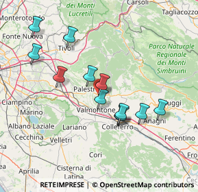 Mappa Via Camillo Benso di Cavour, 00033 Cave RM, Italia (14.13333)