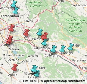 Mappa Via Camillo Benso di Cavour, 00033 Cave RM, Italia (20.50944)
