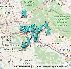 Mappa Via Camillo Benso di Cavour, 00033 Cave RM, Italia (10.34333)