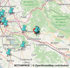 Mappa Via Camillo Benso di Cavour, 00033 Cave RM, Italia (26.035)