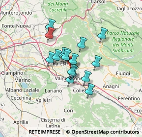 Mappa Via Camillo Benso di Cavour, 00033 Cave RM, Italia (9.38)