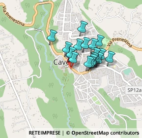 Mappa Via Camillo Benso di Cavour, 00033 Cave RM, Italia (0.296)
