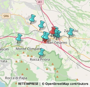 Mappa Via di Campo Gillaro, 00030 San Cesareo RM, Italia (2.53818)