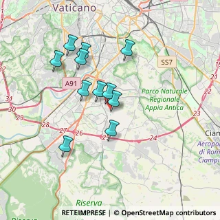 Mappa Piazza Lodovico Cerva, 00143 Roma RM, Italia (3.36909)