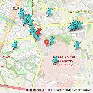 Mappa Piazza Lodovico Cerva, 00143 Roma RM, Italia (1.288)