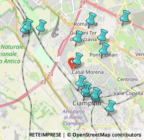 Mappa Via Antonio Segni, 00043 Ciampino RM, Italia (2.26733)