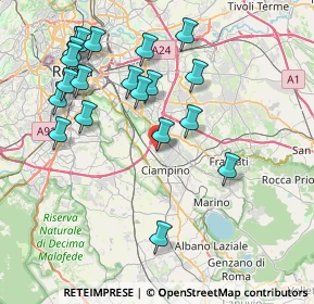 Mappa Via Antonio Segni, 00043 Ciampino RM, Italia (9.0025)