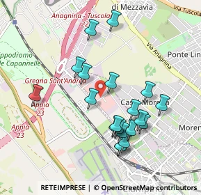 Mappa Via Antonio Segni, 00043 Ciampino RM, Italia (0.9565)