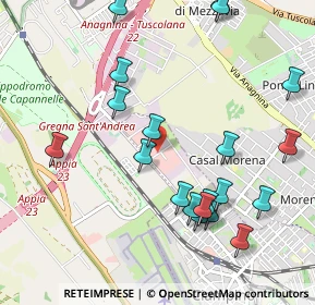 Mappa Via Antonio Segni, 00043 Ciampino RM, Italia (1.216)