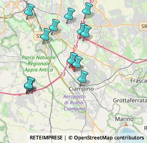 Mappa Via Antonio Segni, 00043 Ciampino RM, Italia (4.25615)