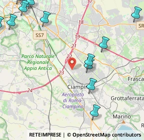 Mappa Via Antonio Segni, 00043 Ciampino RM, Italia (6.69571)