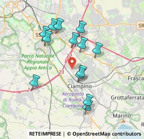 Mappa Via Antonio Segni, 00043 Ciampino RM, Italia (3.68308)