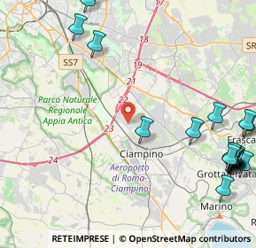 Mappa Via Antonio Segni, 00043 Ciampino RM, Italia (6.655)