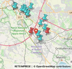 Mappa Via Antonio Segni, 00043 Ciampino RM, Italia (4.14188)