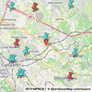 Mappa Via Vanvitelli, 00044 Frascati RM, Italia (3.50692)