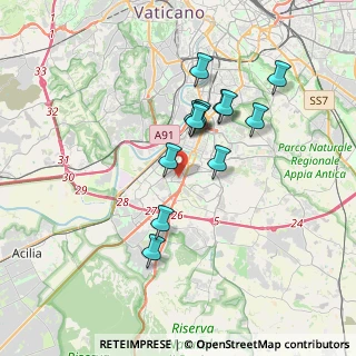 Mappa Via di Decima Centro Commerciale Euroma 2 piano, 00144 Roma RM, Italia (3.22385)