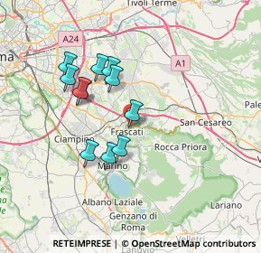 Mappa Via Fontana dei Draghi, 00044 Frascati RM, Italia (6.51182)