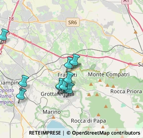 Mappa Via Fontana dei Draghi, 00044 Frascati RM, Italia (3.80636)