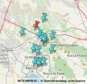 Mappa Via Fontana dei Draghi, 00044 Frascati RM, Italia (2.86133)