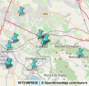 Mappa Via Fontana dei Draghi, 00044 Frascati RM, Italia (4.75429)