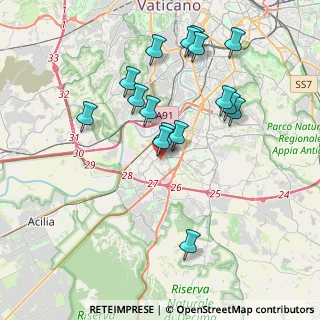Mappa Via dell'Orsa Maggiore, 00144 Roma RM, Italia (3.99875)