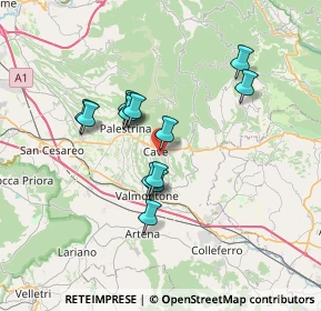 Mappa Via G. Cirioni, 00033 Cave RM, Italia (6.00692)
